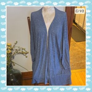 LuLaRoe  Blue Cardigan Size Large